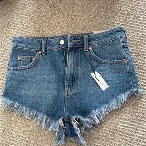 Top shop kiri super short jean shorts